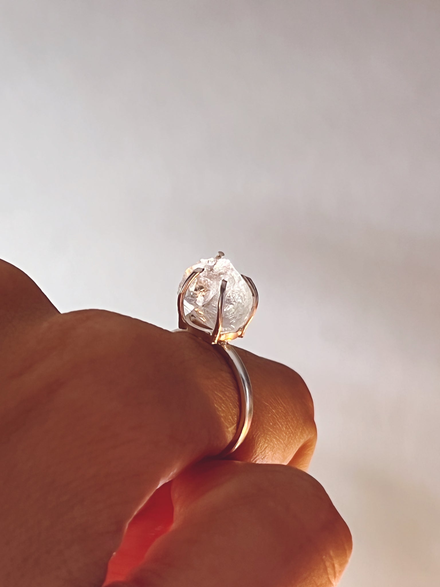 PAX - Raw Clear Quartz Gemstone Ring