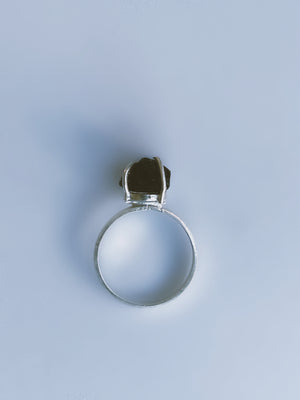 NUWA - Raw Black Tourmaline Gemstone Ring