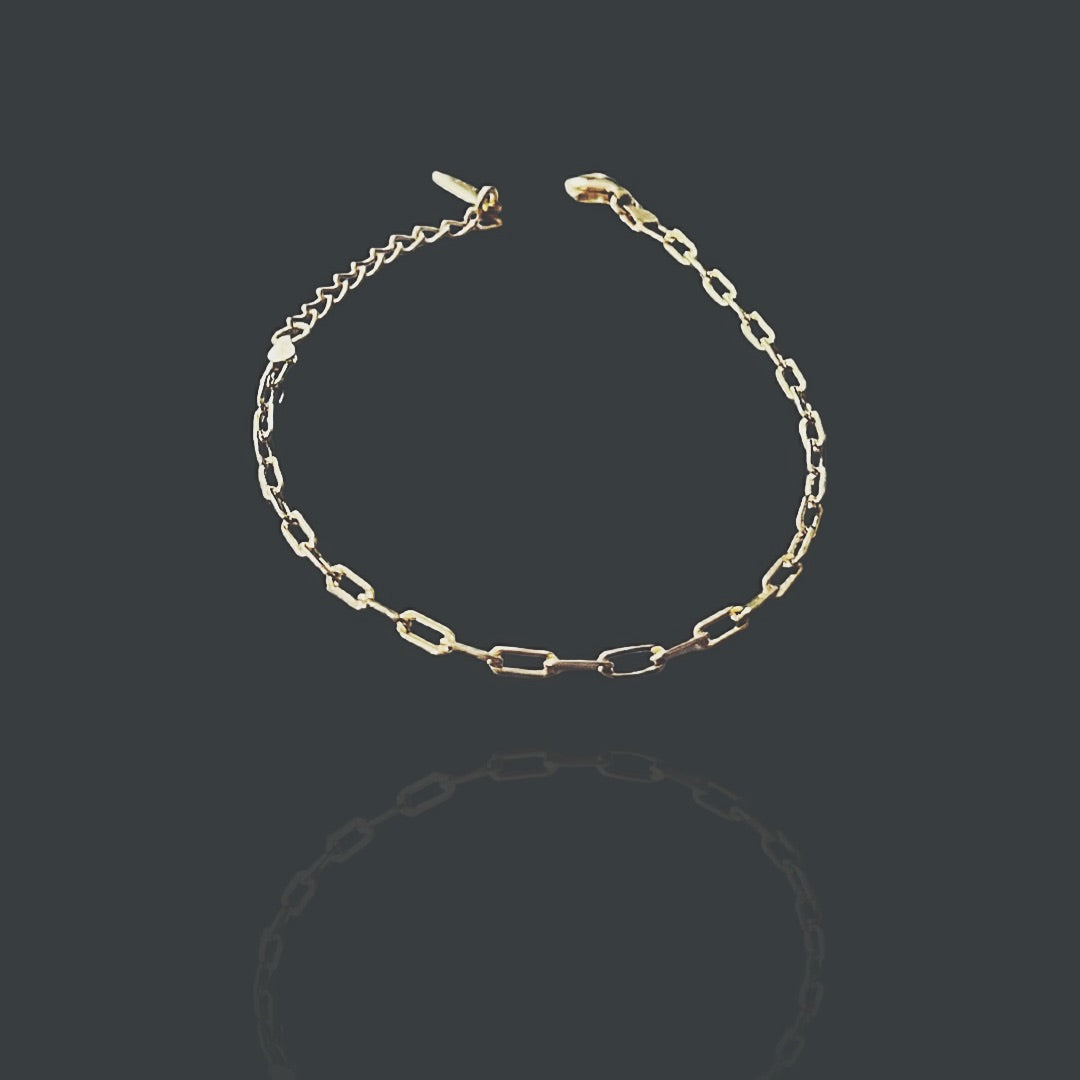 CHASCA Sterling Silver Link Chain Bracelet