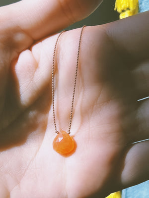 TYCHE - Carnelian Gemstone Necklace