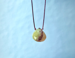 ERATO -  Lemon Dendrite Opal Gemstone Necklace