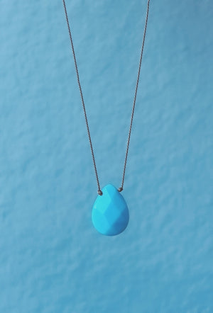 PENELOPE - Long Amazonite Gemstone Necklace