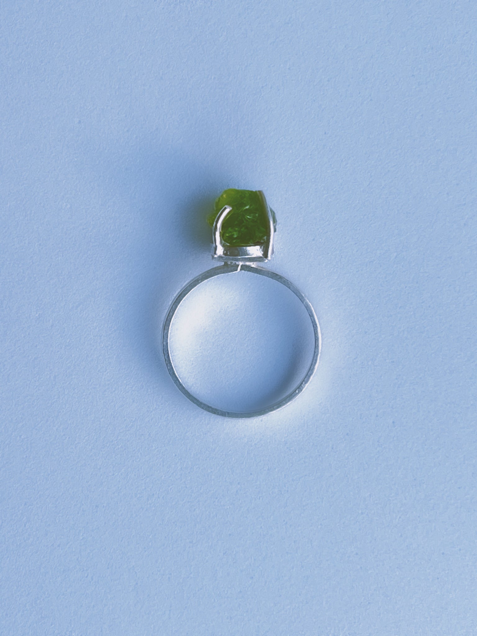 AYAO - Raw Peridot Gemstone Ring