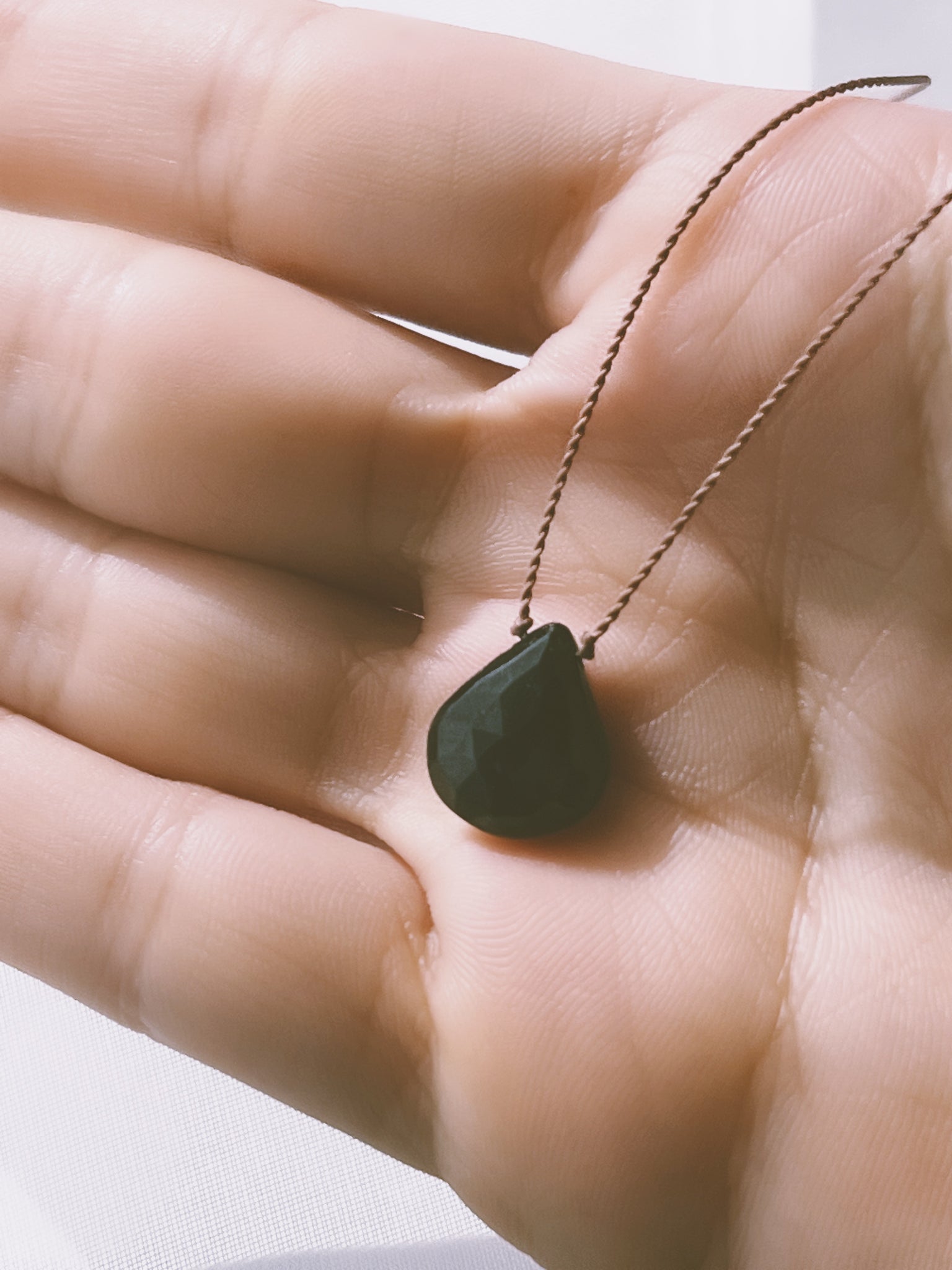 PHOIBE - Black Onyx Gemstone Necklace