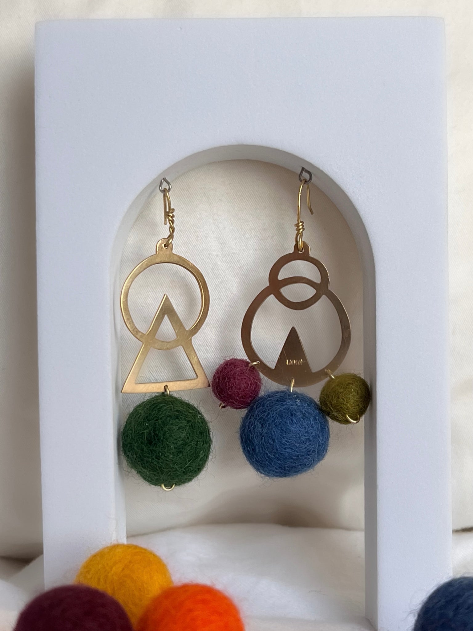 SOLARA Handmade Brass Earrings