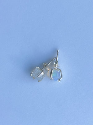 GLETI - Rainbow Moonstone Stud Earrings