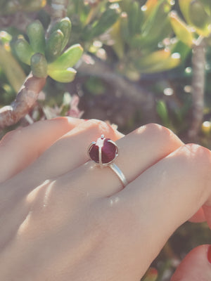 CARMENTA - Raw Ruby Gemstone Ring