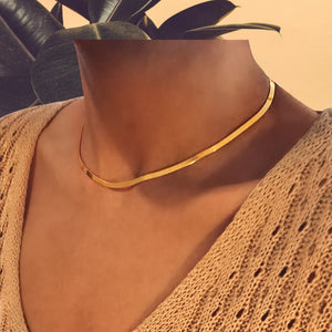 CELAENO Sterling Silver Snake Choker Necklace