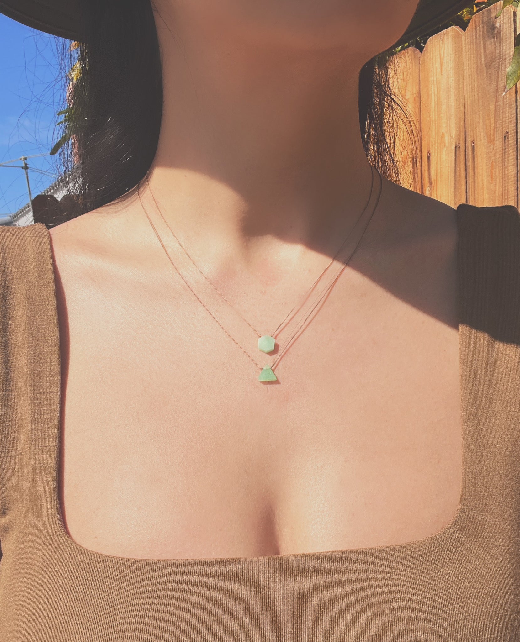 OSTARA - Chrysoprase Gemstone Necklace