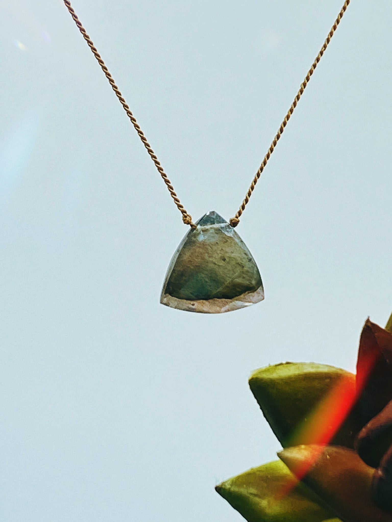 POMONA - Long  Labradorite Gemstone Necklace