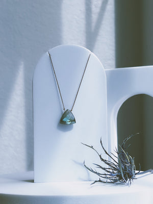 POMONA - Long  Labradorite Gemstone Necklace