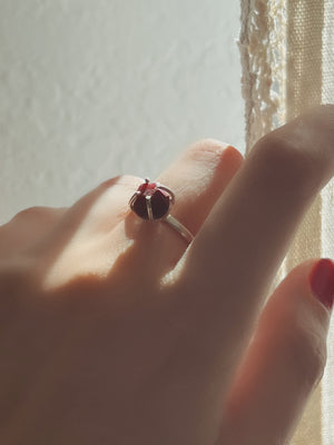 CARMENTA - Raw Ruby Gemstone Ring