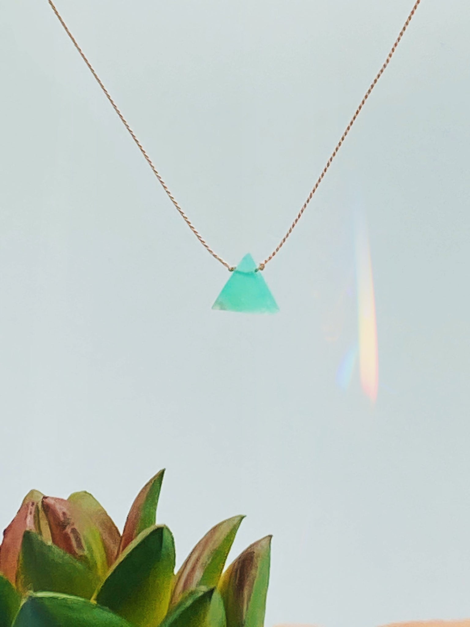 OSTARA - Chrysoprase Gemstone Necklace