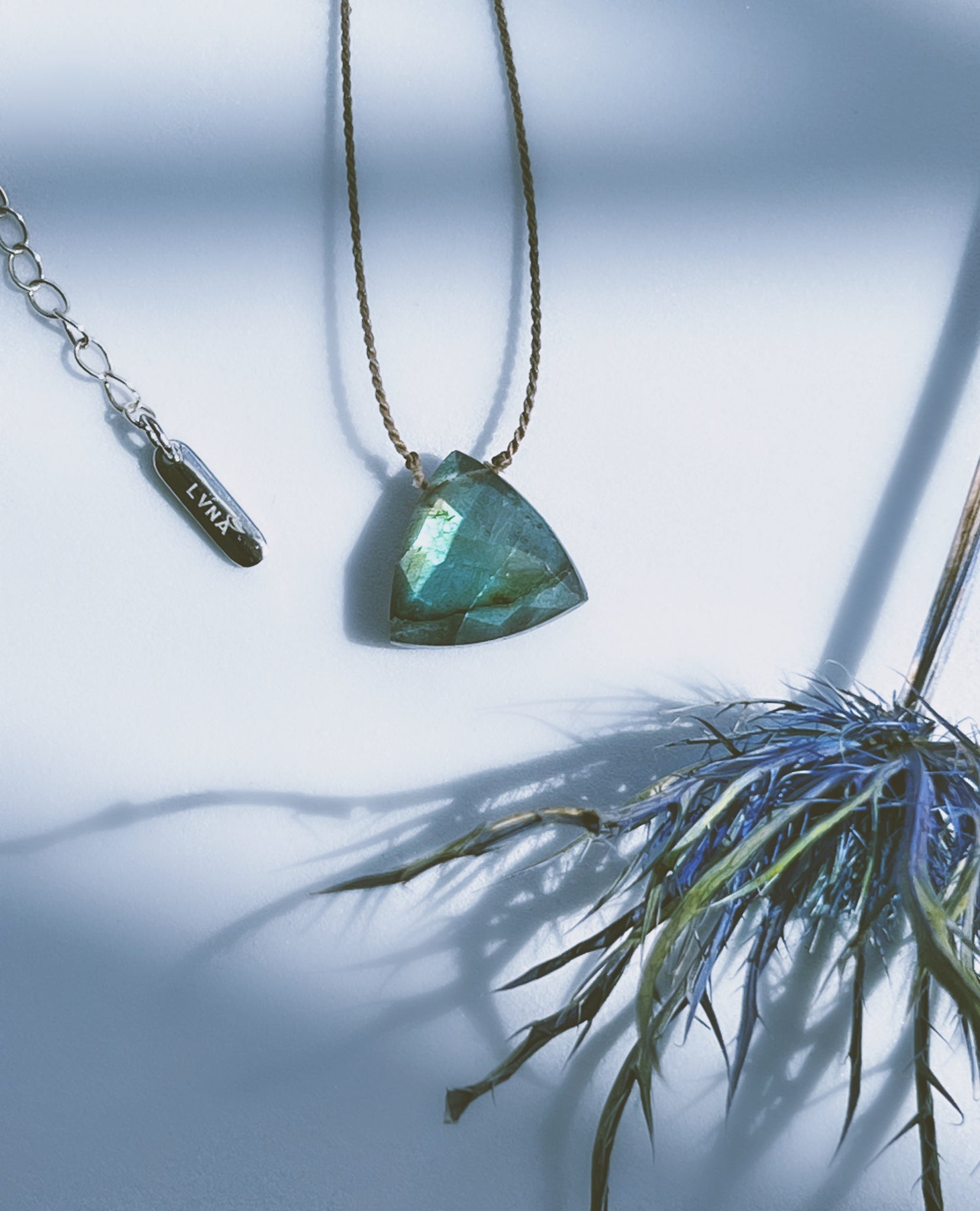 POMONA - Long  Labradorite Gemstone Necklace