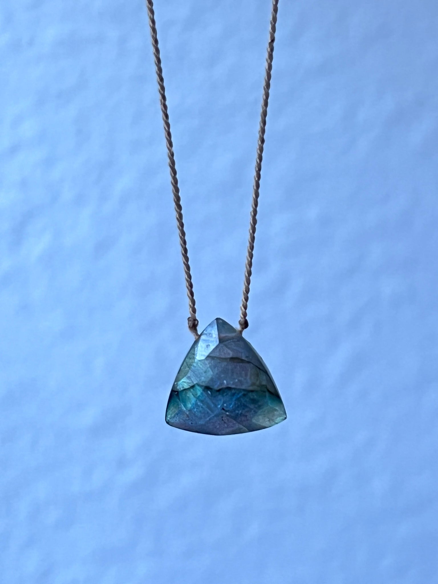 POMONA - Long  Labradorite Gemstone Necklace