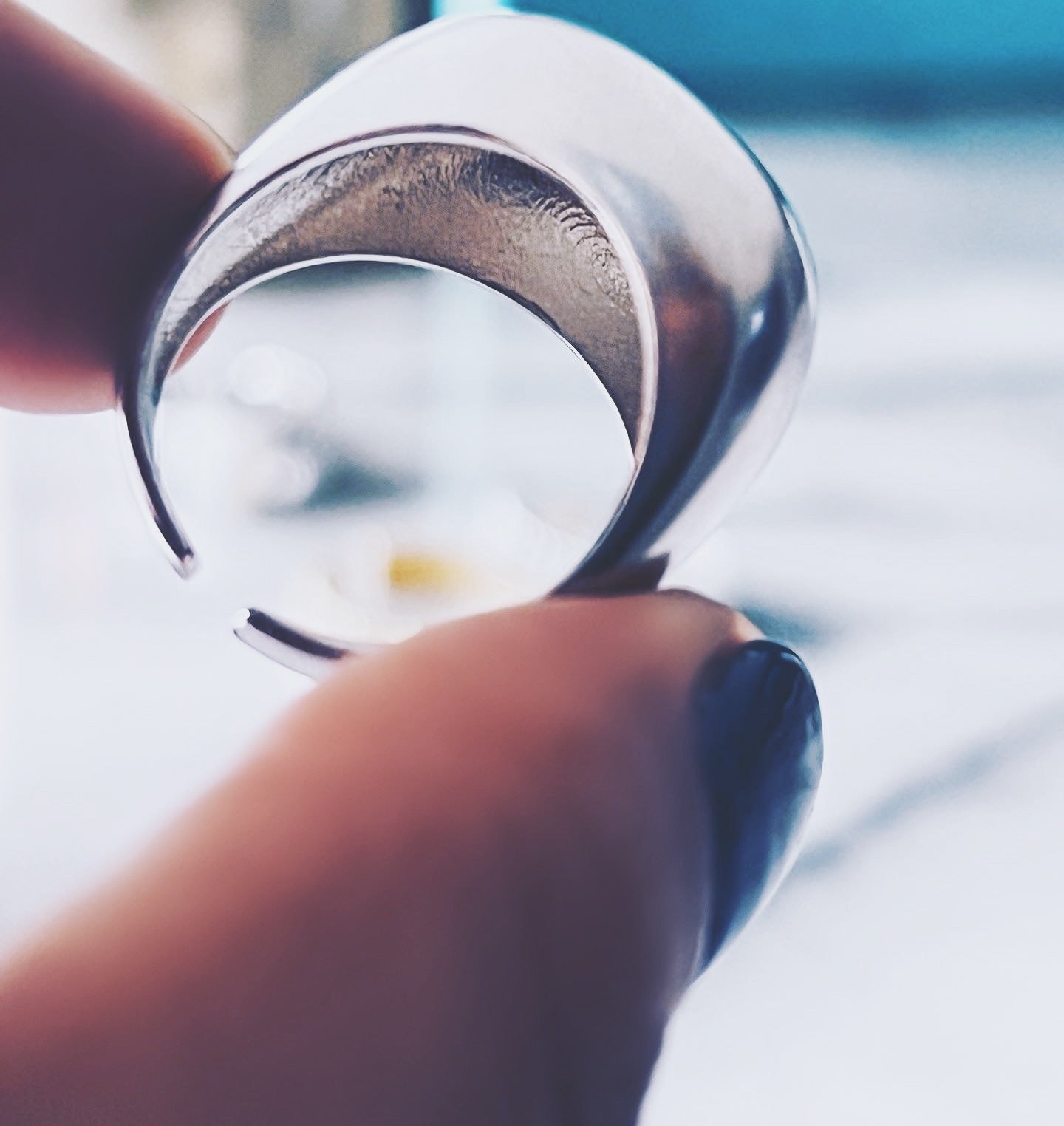 PEITHO Sterling Silver Chunky Dome Ring